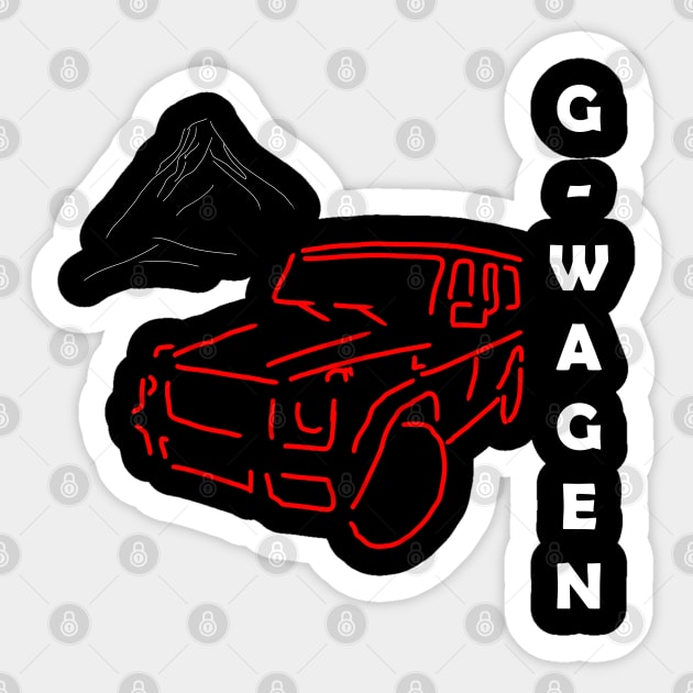 Mercedes G-Wagen Design - King off road #2 Sticker by WOS